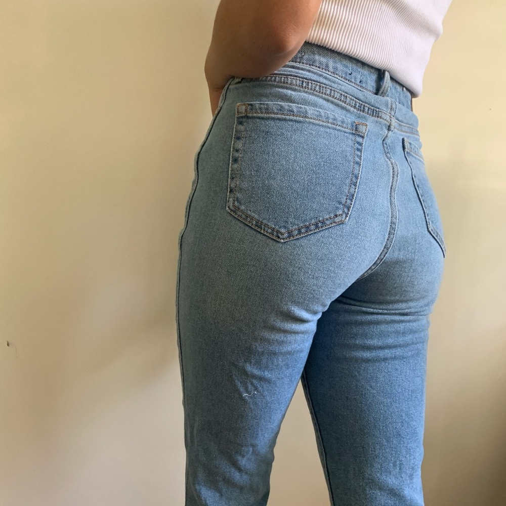high waisted mom jeans